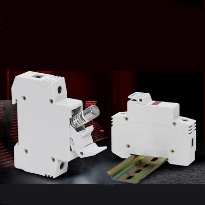 Рельсовый Предохранитель база RT18-32X 1P с светодиодный светильник R015 10*38 предохранитель