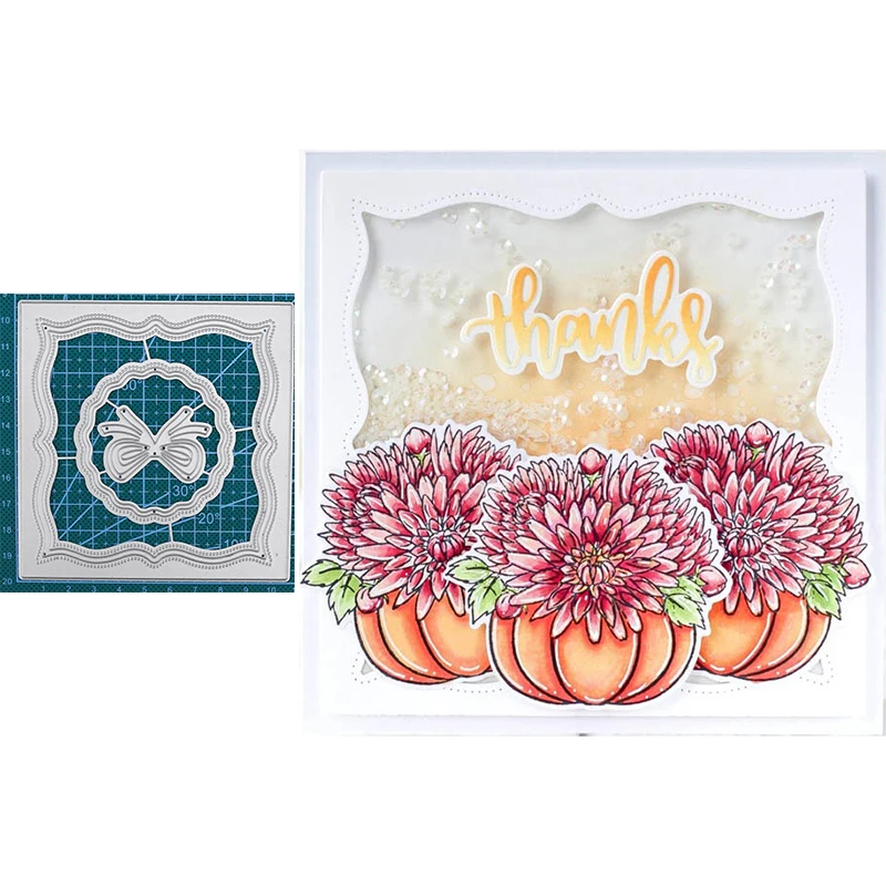 Элегантная квадратная круглая изящная Праздничная рамка красивый бант