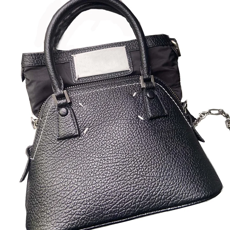 

2021 new bag MM6 portable messenger bag women's versatile chain women's bag niche leather 5AC shell bag