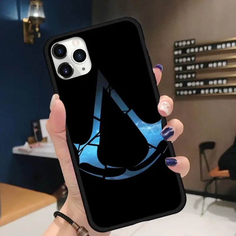 

Movie assassin creed icon painting triangle Phone Case for iPhone 11 12 pro XS MAX 8 7 6 6S Plus X 5S SE 2020 XR Soft silicone