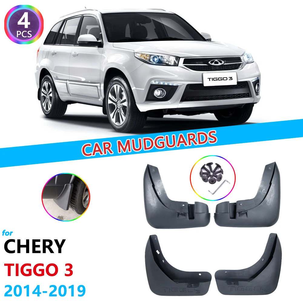 Брызговики для Chery Tiggo3 Tiggo 3 2014 2015 2016 2017 2018 2019 автомобильные аксессуары 4