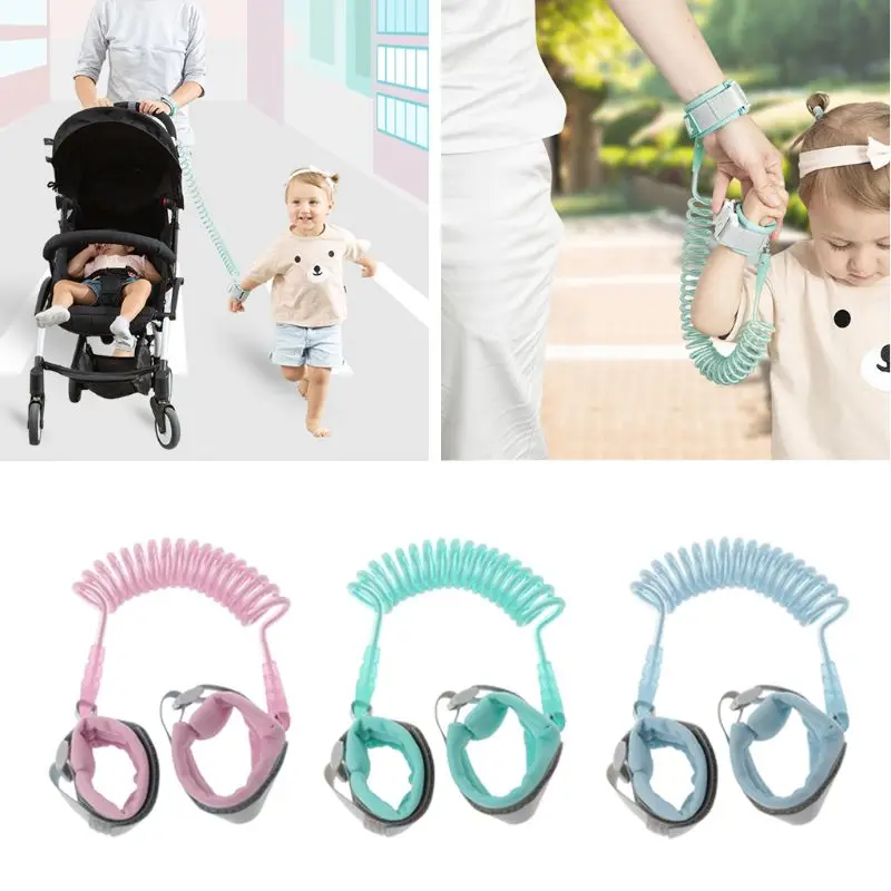 

Adjustable Kids Safety Harness Child Wrist Leash Anti-lost Link Children Belt Walking Assistant Baby Walker Wristband 1.5M 2M 2.