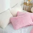 Мягкие плюшевые наволочки для кровати, наволочка с длинным ворсом, Наволочка на молнии, наволочка для сна, зимний теплый чехол для подушки, товары для дома