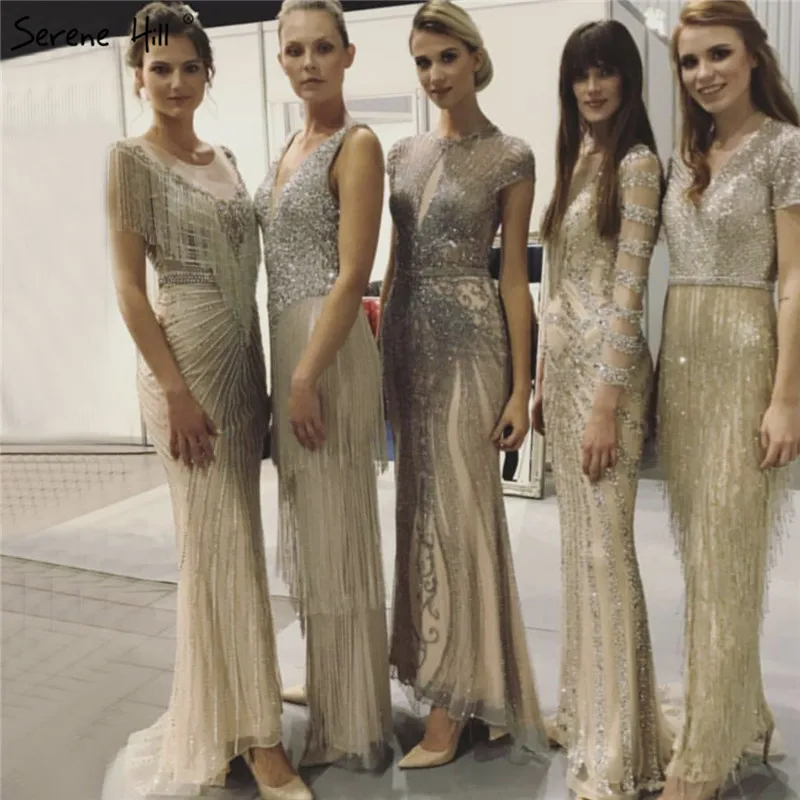 Дубай дизайн серое сексуальное вечернее платье с глубоким V-образным вырезом