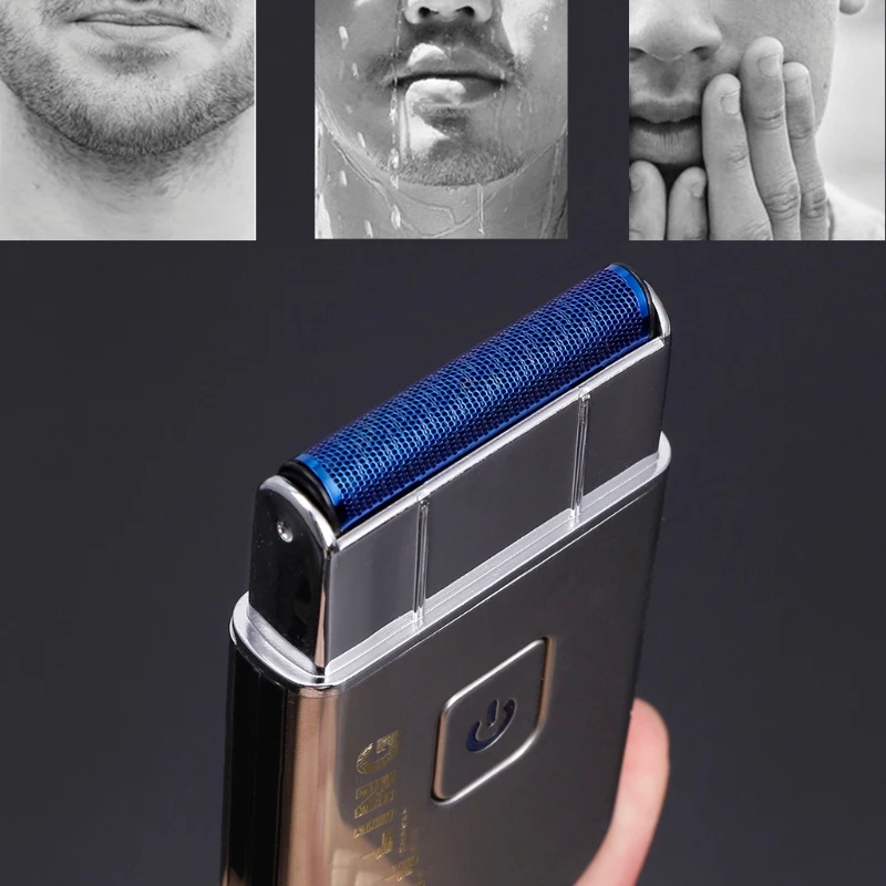Бритва Kemei с зарядкой от USB для мужчин мини-бритва триммер бороды и усов бритва