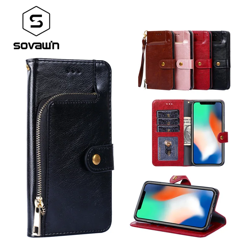 SOVAWIN чехол для телефона съемный магнитный кошелек s из искусственной кожи Iphone 6 6S 7