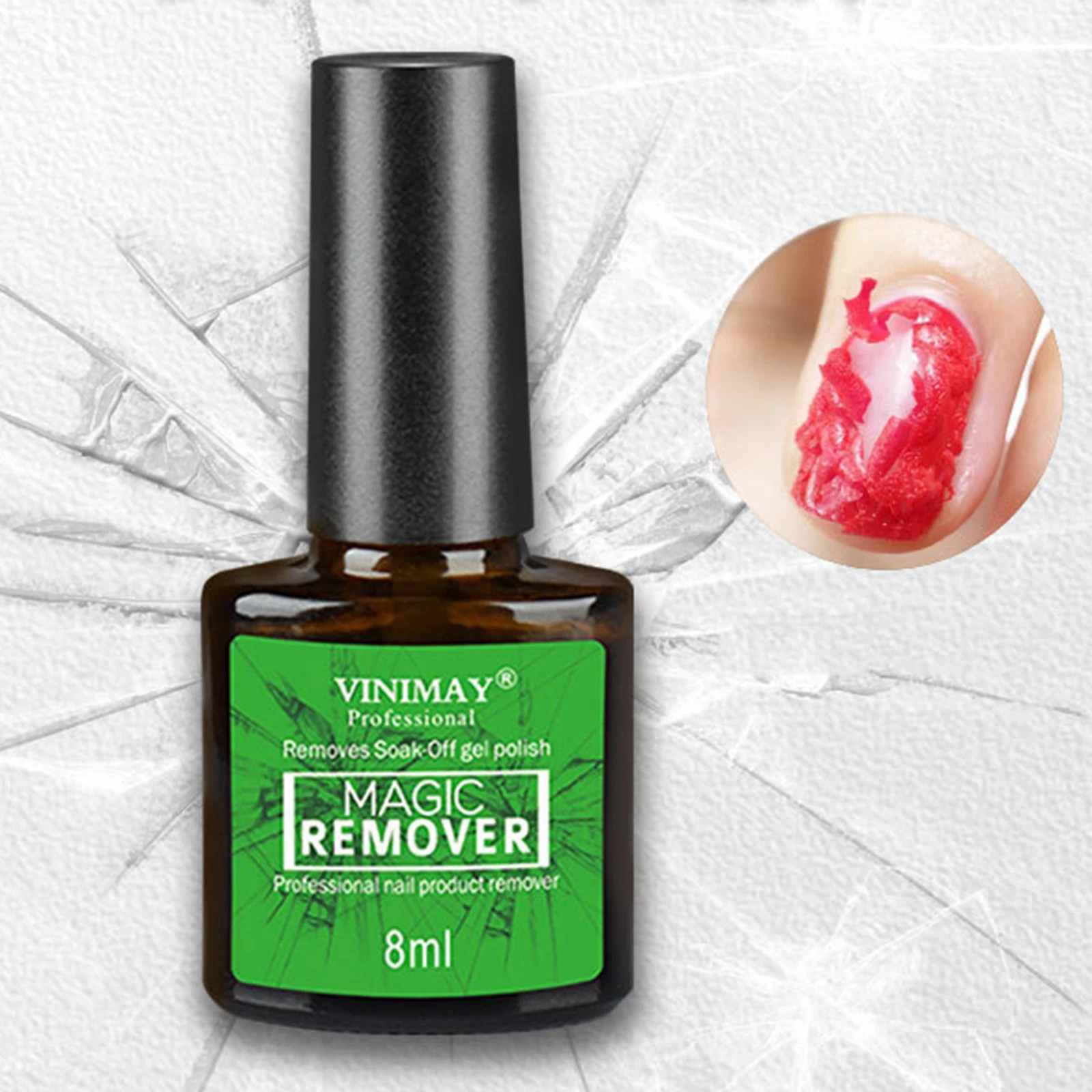 

Soak-Off Gel Acrylic Nail Polish Quick Burst Manicure Remover 8ml