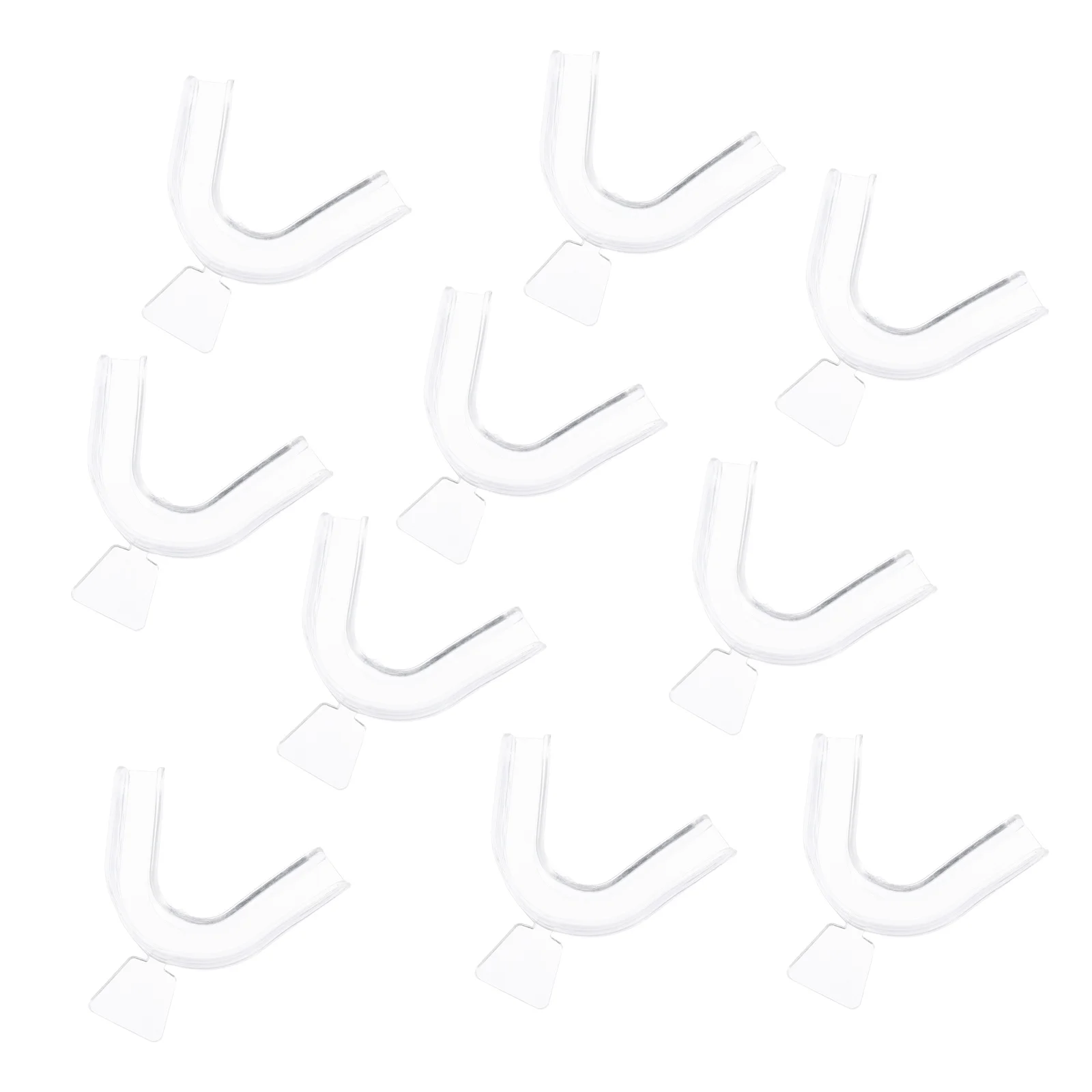 

10pcs Teeth Trays Creative Teeth Braces Anti-wear Teeth Holders (White)