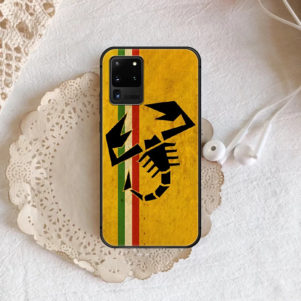 

CKarl Abarth Car Logo Phone Case Cover Hull For Samsung Galaxy S 7 8 9 10 e 20 FE uitra plus Note 9 10 20 black Cell Luxury
