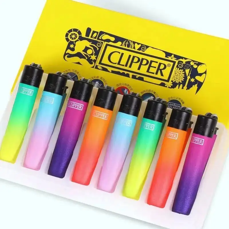 

Original Clipper Gasoline Lighter Grinding Wheel Flint Ignite Torch Free Fire Pocket Refillable Gas Lighters Collection Gift