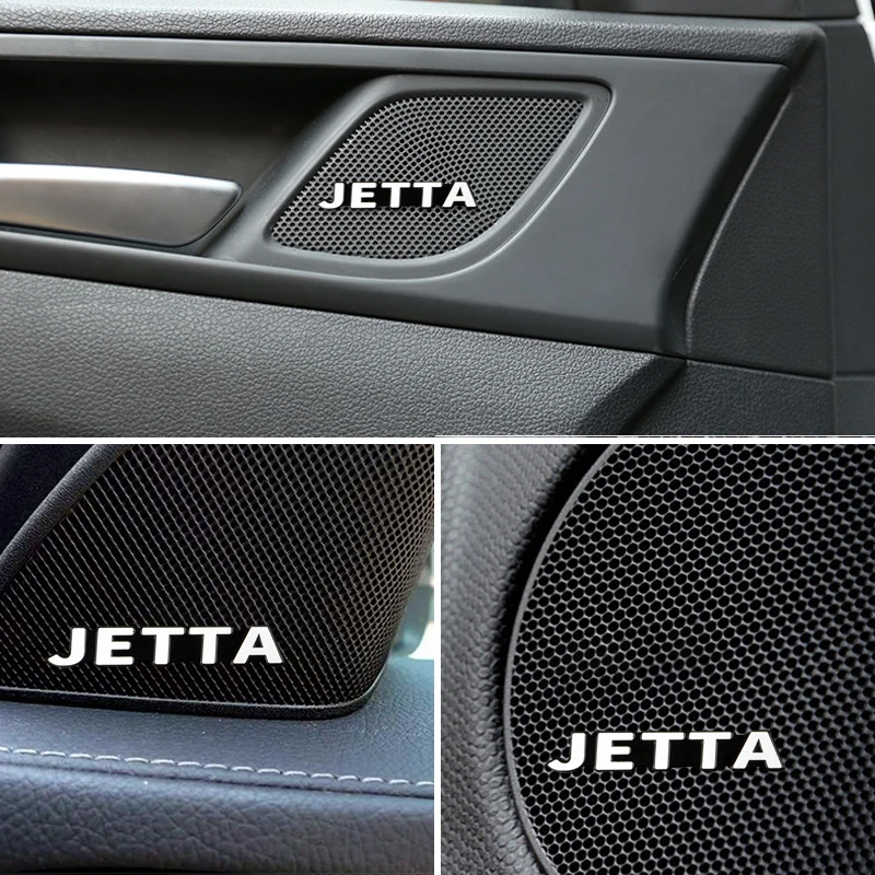 4 шт. 3D алюминиевый динамик стерео значок эмблема наклейка для Volkswagen VW Jetta Golf 5 6 POLO