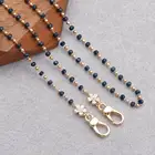 Аксессуары для солнцезащитных очков Sanying M83706, цепочка из бисера и циркона с позолотой 18 К, 0,3 микрон, цепочка для маски ручной работы сделай сам, 74,5 смлот