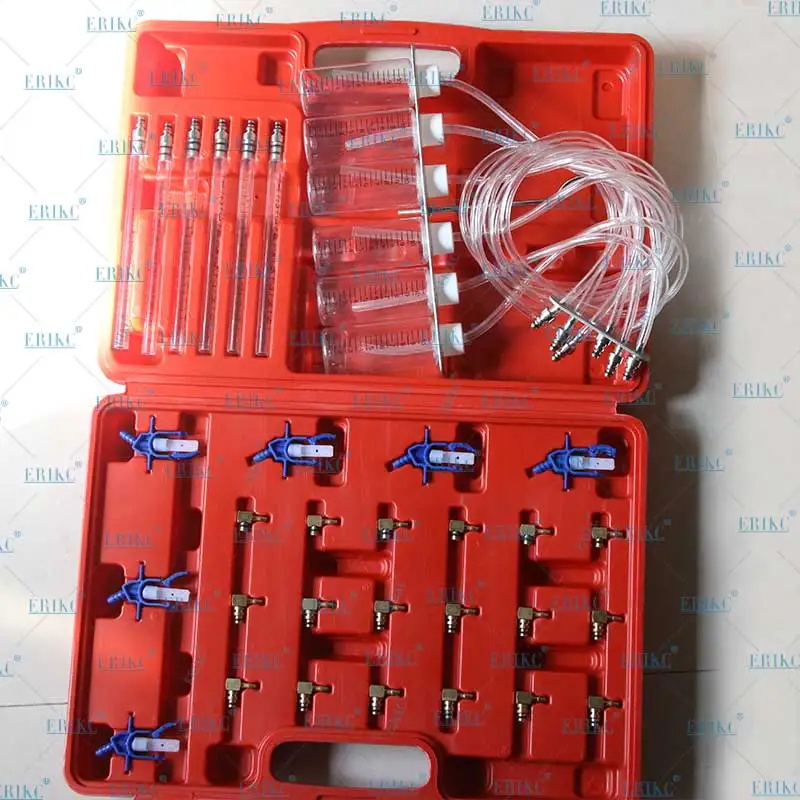 Расходомер для дизельных форсунок Common Rail с 24 адаптерами тестер топливной линии