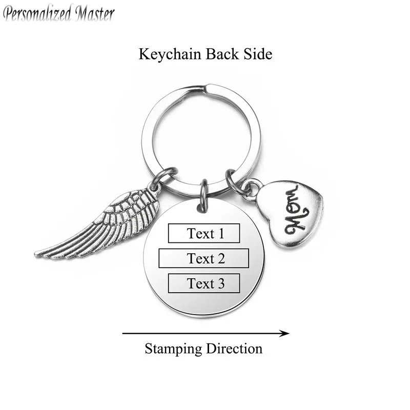 Персонализированные брелки мастера на заказ &quotпомни что я люблю тебя мама&quot