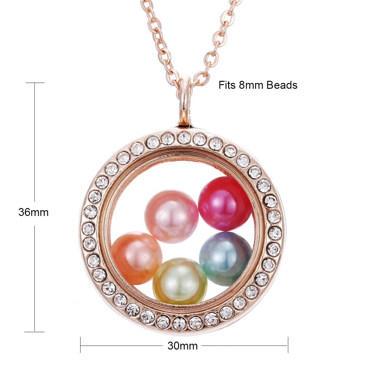 Живая память плавающее сердце Кристальный медальон кулон ожерелье из