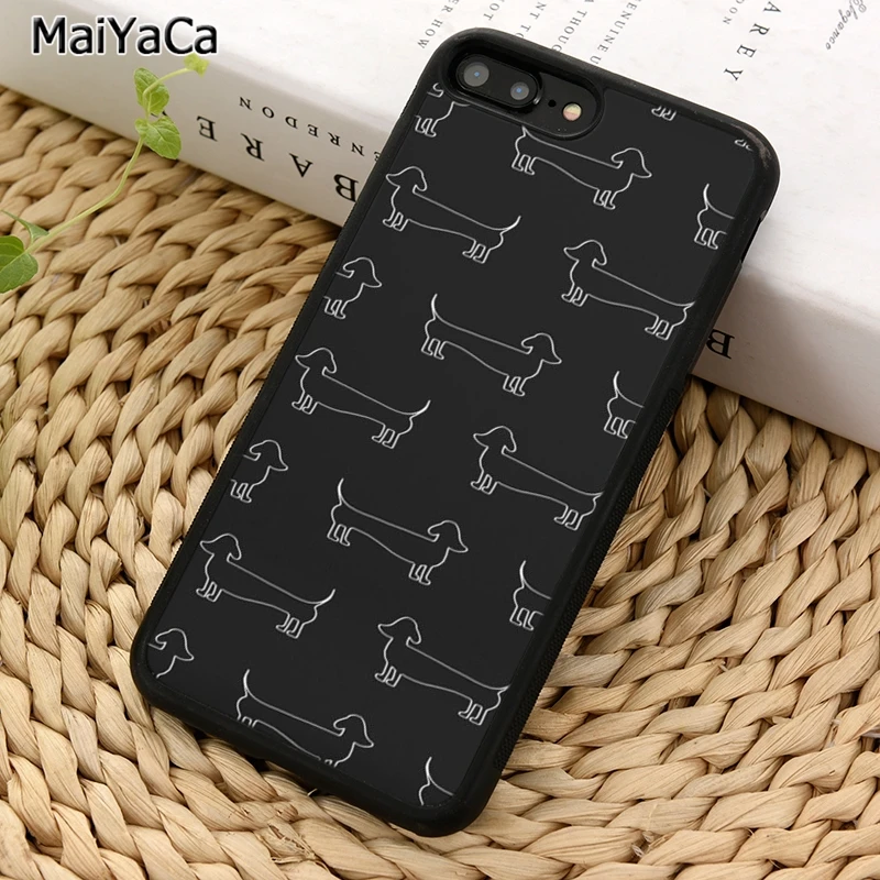 MaiYaCa такса сосиска собака симпатичный чехол для телефона iPhone 5 6 S 7 8 plus 11 12 Pro X XR XS Max
