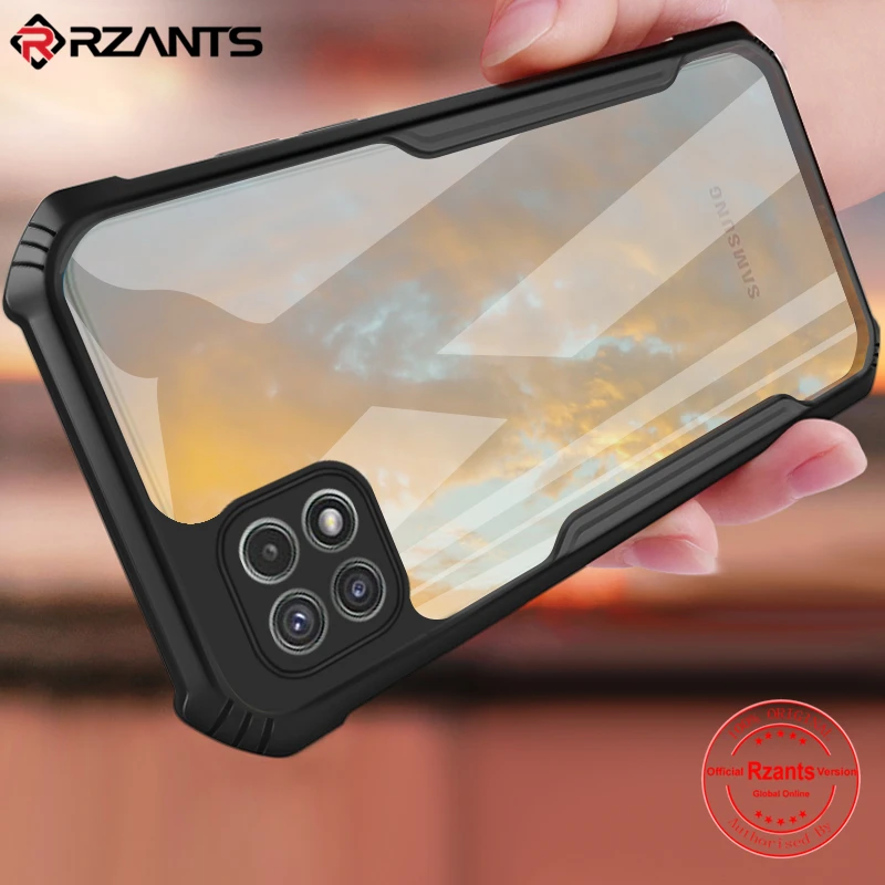 

Rzants For Samsung Galaxy A22 4G 5G M32 Case Hard [Blade] Shockproof Slim Crystal Clear Cover funda Casing