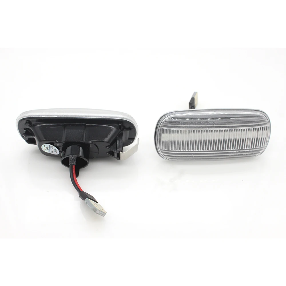 (2) нет ошибок Ambe Динамический светодиодный боковые габаритные огни Копченый