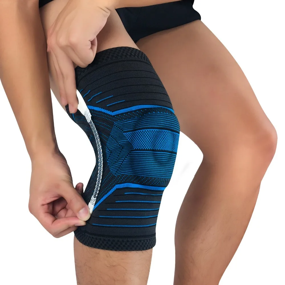 1 шт. 3D трикотажная наколенник для волейбола бега поддержки колена эластичный