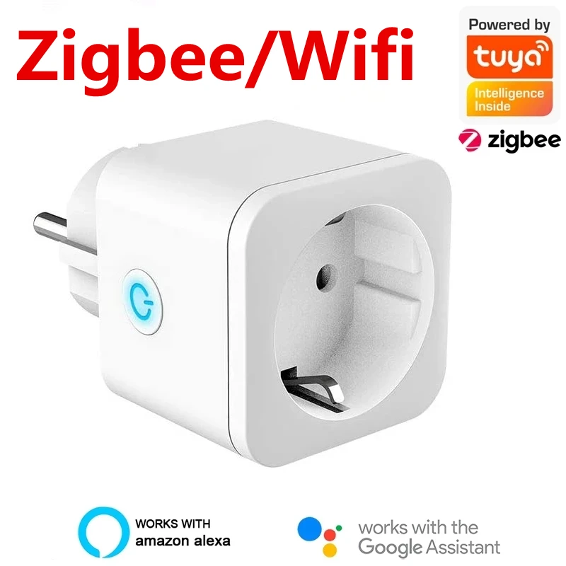 Zigbee / WiFi смарт Разъем EU адаптер Беспроводной пульт дистанционного управления