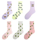 Забавные мультяшные хлопковые короткие носки, кенгуру, брэдипод, брадипод, Ленивец, любимый слон, мороженое, конус, авокадо, ангел, тостов