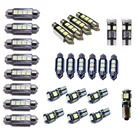 27 шт. белый светодиодный светильник для салона автомобиля, лампы для чтения номерного знака, купольная лампа постоянного тока 12 В, комплект для Mercedes Benz E class W211(2002-2008)