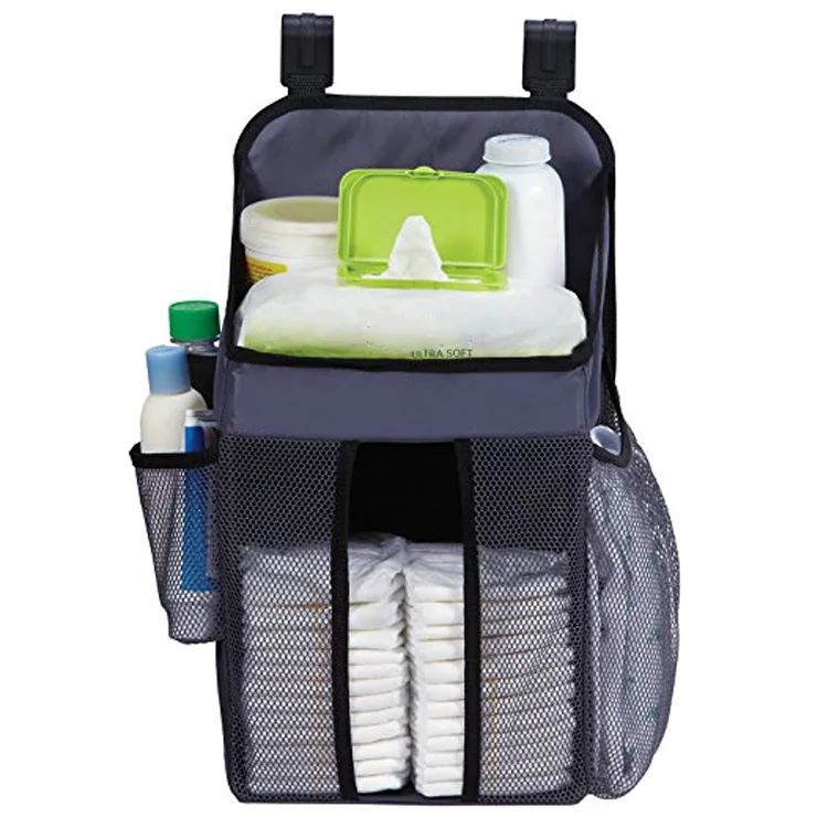 

Baby Newborn Bed Storage Organizer Crib Hanging Storage Bag Bedside Nappy Diaper Partition Organizer Bag