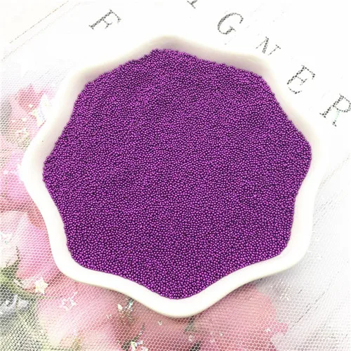 Purple Супер маленький сплошной цвет чешское стекло разделитель бисера 1000 шт./лот круглый австрийский хрусталь отверстие 3D бусины для ногтей для DIY ювелирных изделий - Цвет: Purple