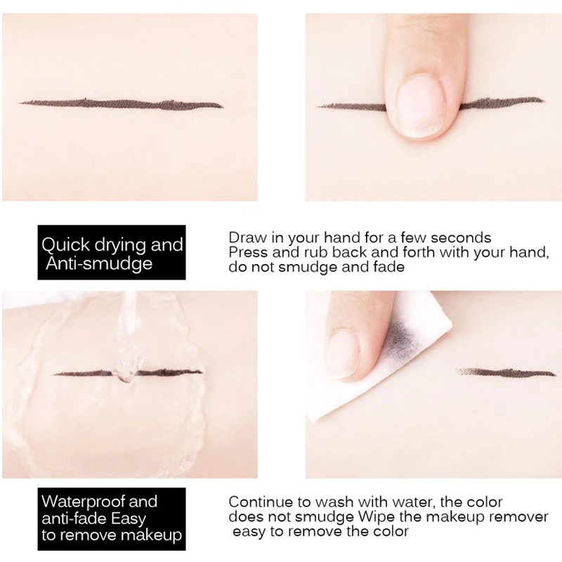 Профессиональная водостойкая жидкая подводка для глаз кошачий стиль