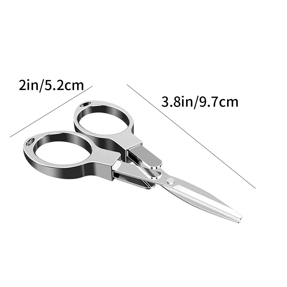 

Folding Scissors Safety Stainless Steel Anti-Rust Portable Small For Travel Home Kitchen Kids Folding Scissors For Safety