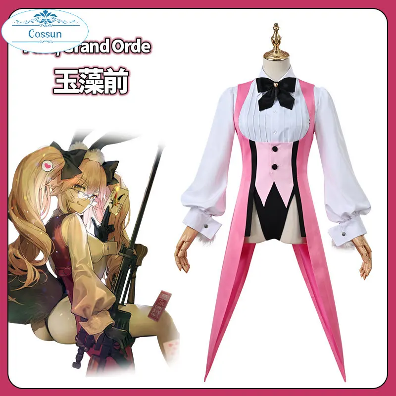 

Anime Fate Grand Order Cosplay Costumes FGO Tamamo no Mae Koyanskaya Cosplay Outfits Halloween Carnival Jumpsuit Outfits