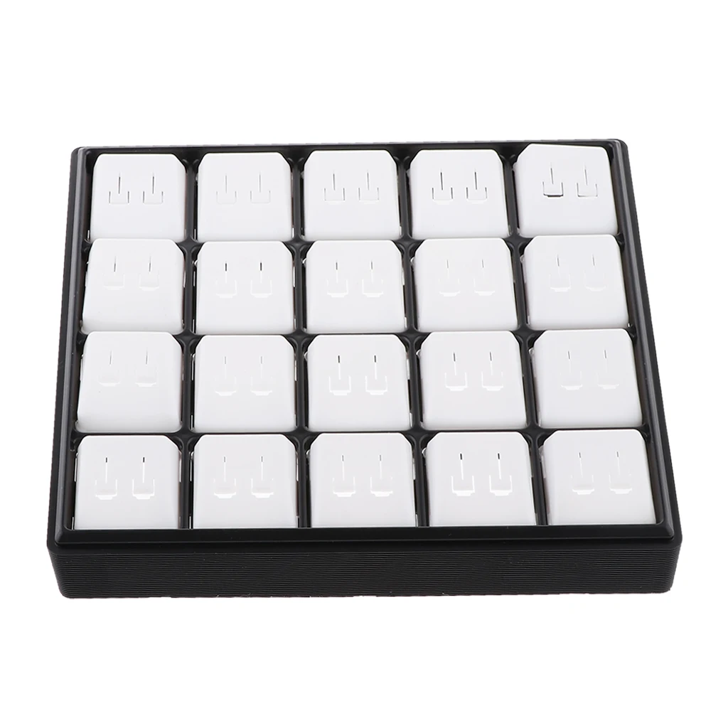 Пластиковая шкатулка для ювелирных изделий чехол поднос сережек и колец с