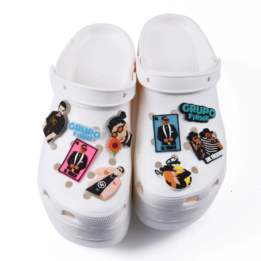 Новые оригинальные модные подвески в стиле рок Hip-Hope для певицы обуви Croc