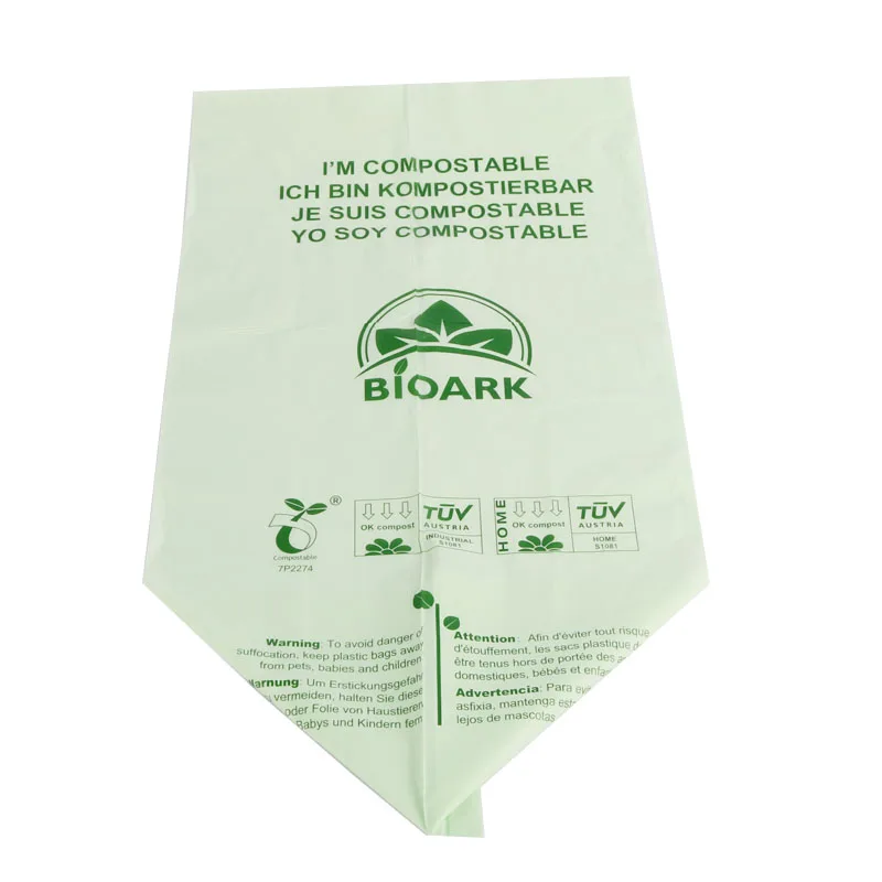 

25/50 Pieces 100% compostable trash bags biodegradable kitchen food waste bag, corn starch garbage bags ,kitchen scraps bag