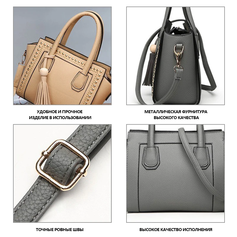 

Leather Casual Crossbody Bags for Women 2020 Ladies Luxury Designer Tote Handbag Top-Handle High Quality Shoulder Bag Sac A Main