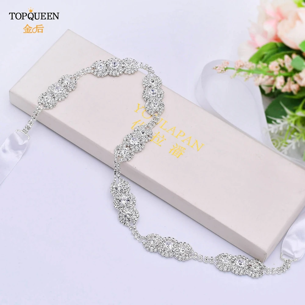 TOPQUEEN S215 свадебное платье пояс формальный свадебный лента из сплава женский