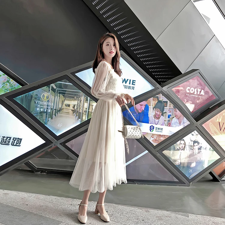 KAUNISSINA Cocktail Dress Palace Gown Square Neck Puff sleeve Party Prom Dress Sweet Cocktail Vestidos