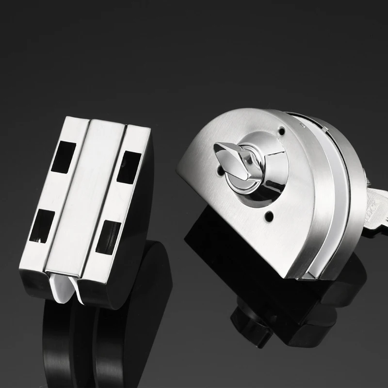 10-12Mm Glass Door Lock Stainless Steel Double Bolts Swing Push Sliding Access Control | Безопасность и защита