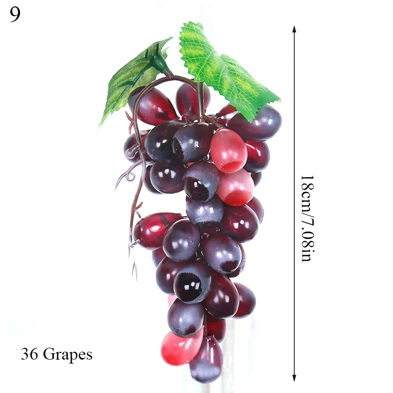 

Lovely Artificial Fruit Grapes Hanging High Simulation Plastic Grapes Diy Home Garden Party Decor Photography Props Decoration