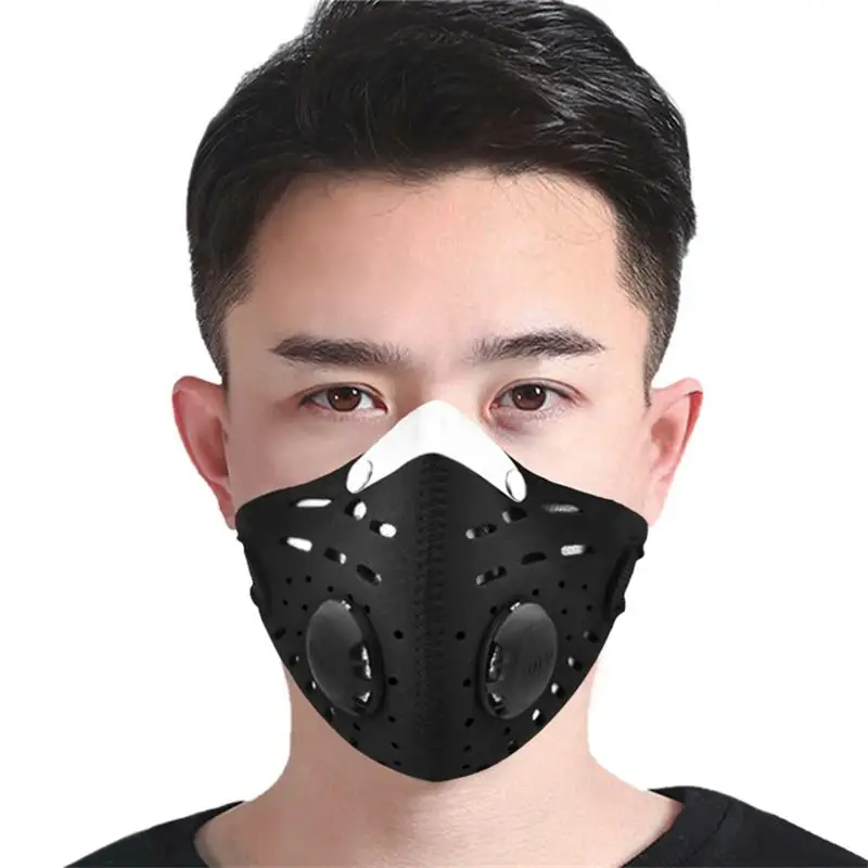 

EMONDER Cycling Face Mask Activated Carbon With Filter PM2.5 Anti-Pollution Bike Sport Protection Dust Mask Washable