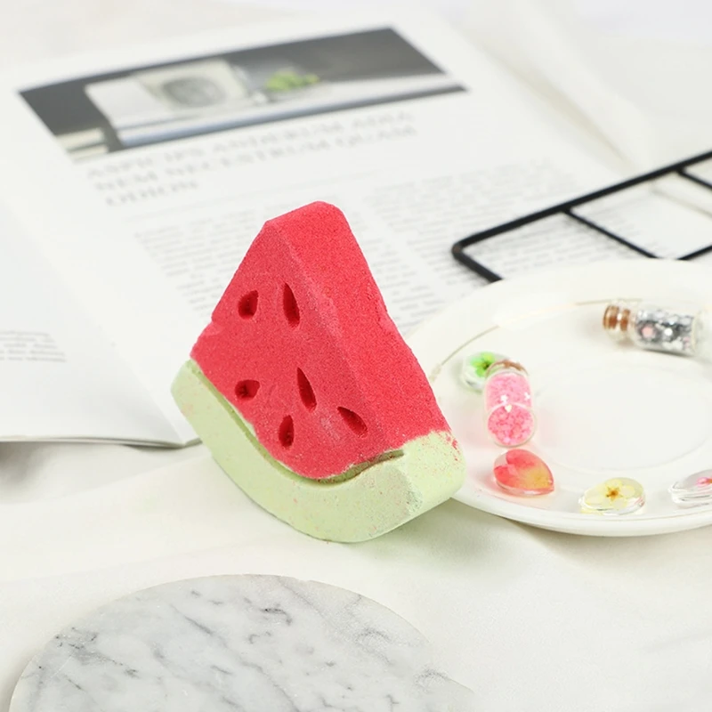 

Watermelon Shaped Triangle Bath Bomb Natural Bubble Aromatherapy SPA Salt Ball Tender Skin Moisturizing Exfoliating