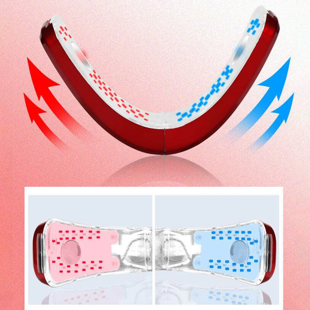 

Face Chin V-Line Lift Up Belt Remote Control LED EMS Facial Slimming Device Chin V-Line Up Lift Belt Machine Face Care