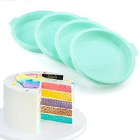 kitchen bakeware non stick silicone layered cake round shape mold cook forms home tool diy desserts mousse moulds baking pan set