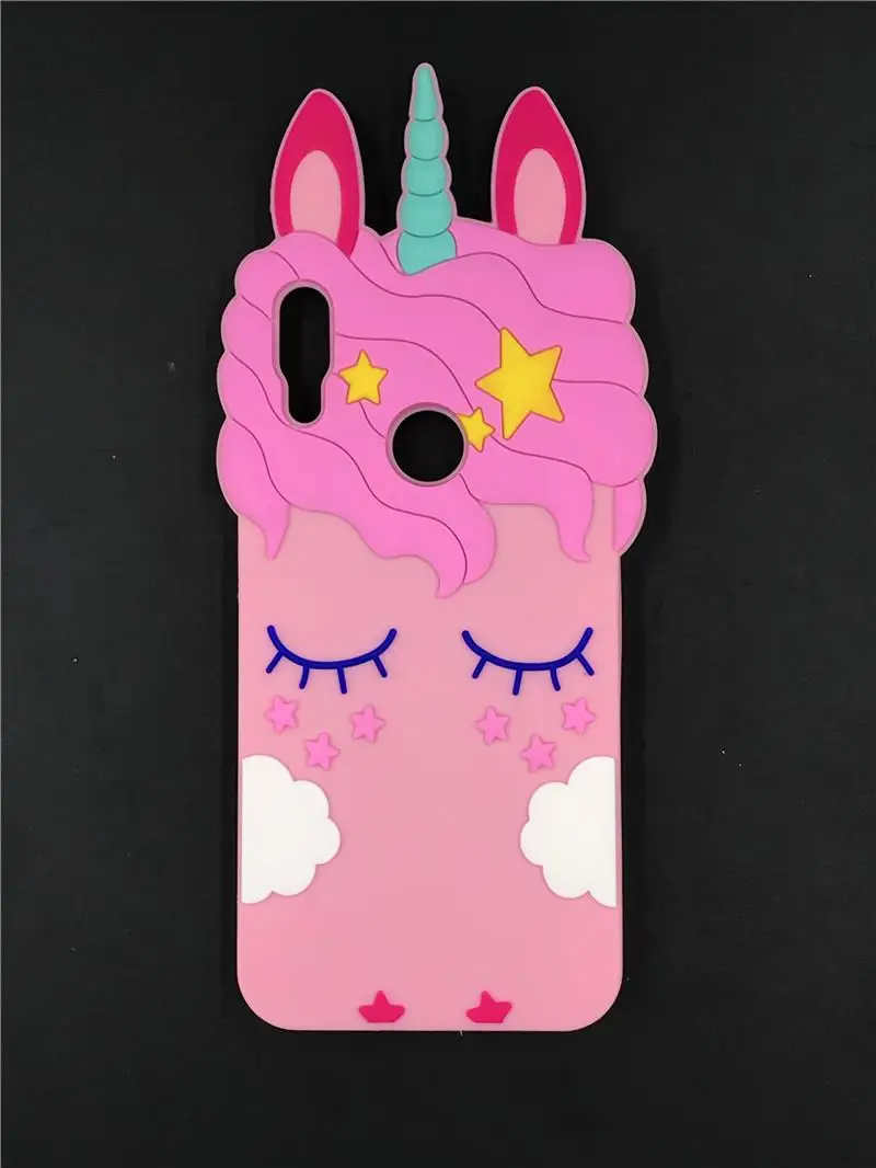 

For Xiaomi Redmi 7 Note 7 Cute 3D Cartoon sexy Eyelash Pink unicorn horse Cover Case For Xiaomi Redmi 7 Note 7 Pro
