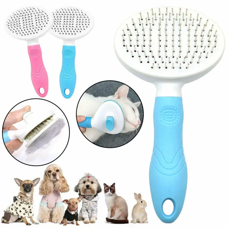 

Blue Pet Comb ABS Massages Improves Circulation Cleaning Slicker Brush for Dog Cat Combing Tail Hair Tangled Pet Accessories