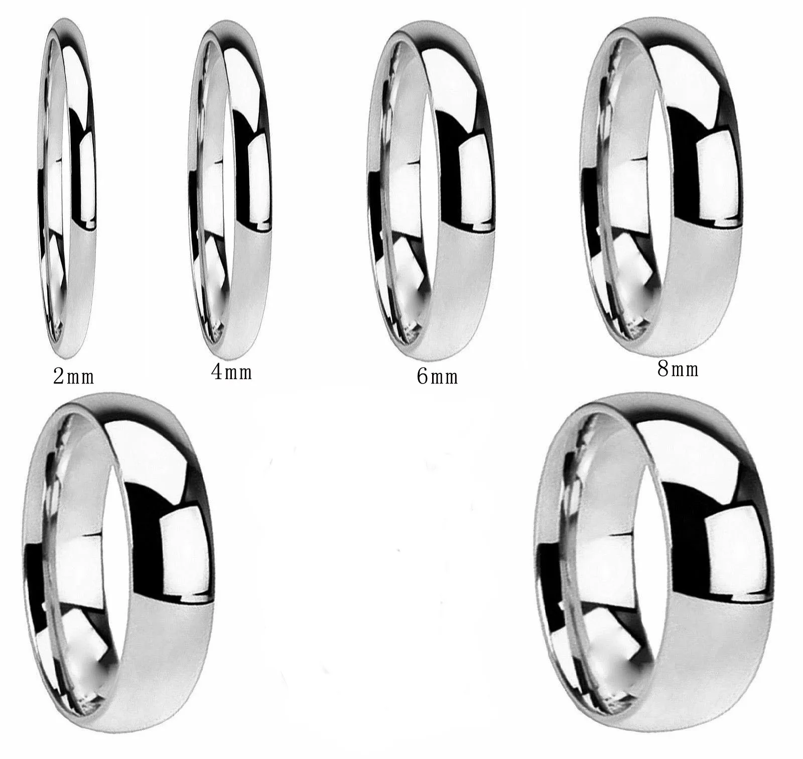 Высокое качество 6 мм титановый ремешок матовый Свадебный 316L нержавеющая сталь