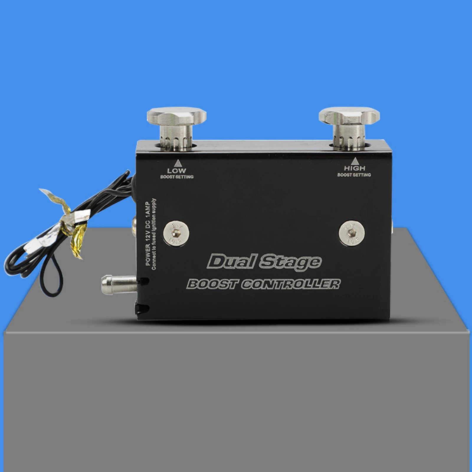 Черный Автомобильный двухступенчатый электронный турбокомпрессор Psi контроллер