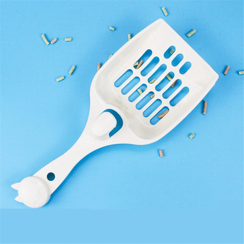 

Durable Cats Litter Scoop Cute Cat Face Shape Plastic Kitten Sand Shovel Pets Dog Waste Clean Filter Spoon Toilet Pooper Scooper