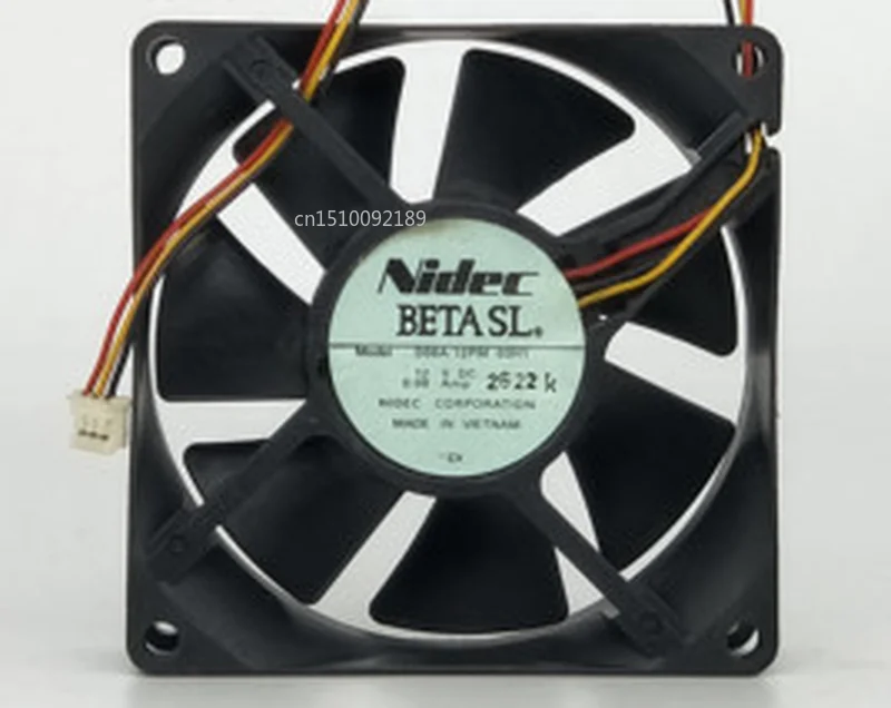 

Original for D08A-12PM 12V 0.08A 8CM 80*80*25MM silent cooling fan