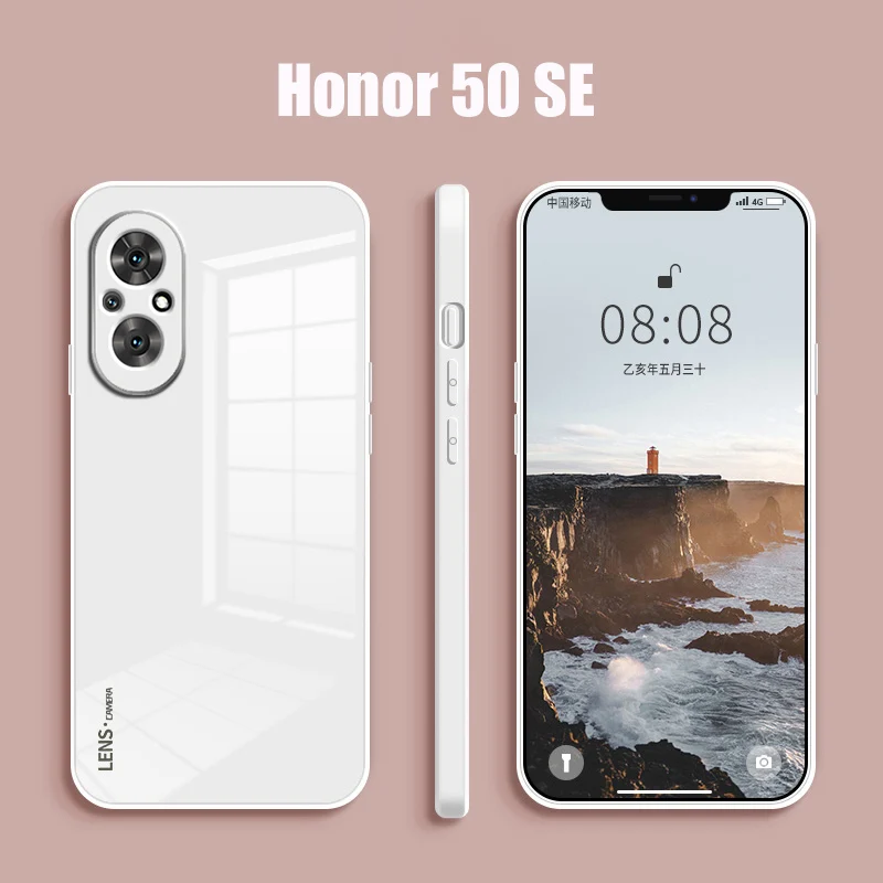 Твердый бронированный чехол для телефона из закаленного стекла Huawei Honor 50 Pro SE Honor50